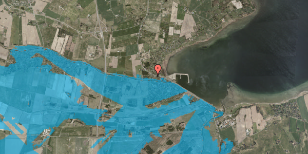 Oversvømmelsesrisiko fra vandløb på Kirsebærhaven 8, 4571 Grevinge