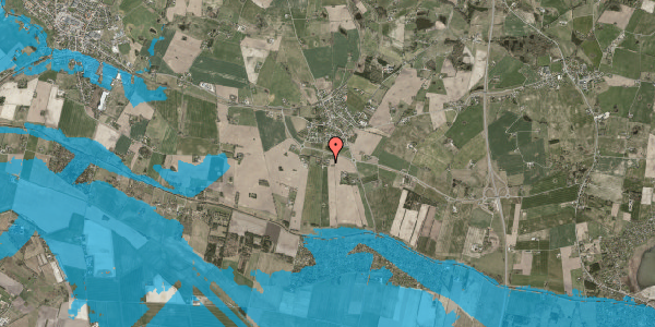 Oversvømmelsesrisiko fra vandløb på Strandvangsvej 1C, 4571 Grevinge