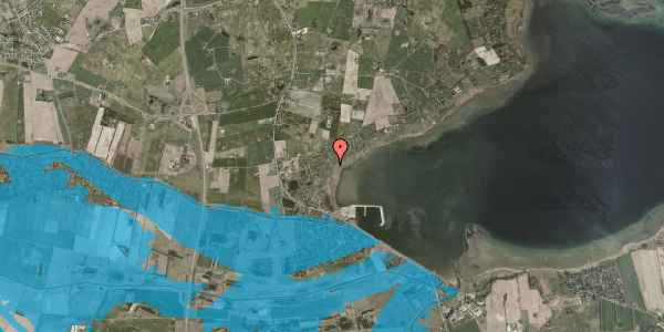 Oversvømmelsesrisiko fra vandløb på Strandengen 11, 4571 Grevinge