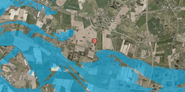 Oversvømmelsesrisiko fra vandløb på Strandvangsvej 5, 4571 Grevinge