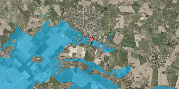 Oversvømmelsesrisiko fra vandløb på Toftegårdsvej 40, 4550 Asnæs
