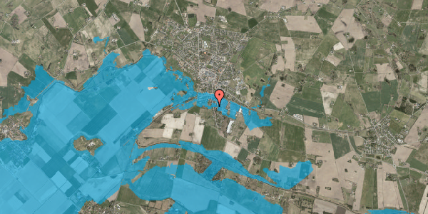 Oversvømmelsesrisiko fra vandløb på Toftegårdsvej 49, 4550 Asnæs