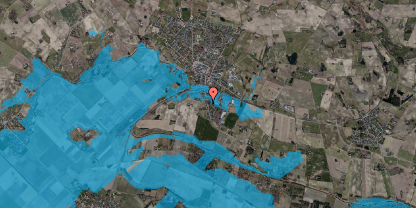 Oversvømmelsesrisiko fra vandløb på Toftegårdsvej 57, 4550 Asnæs