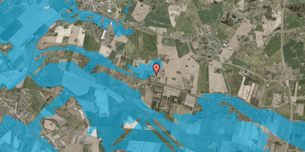 Oversvømmelsesrisiko fra vandløb på Toftevang 14, 4550 Asnæs