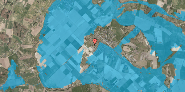 Oversvømmelsesrisiko fra vandløb på Tuborgvej 38E, 4540 Fårevejle
