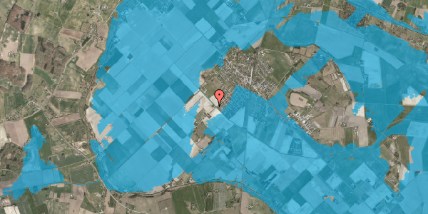 Oversvømmelsesrisiko fra vandløb på Tuborgvej 48, 4540 Fårevejle