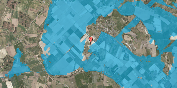 Oversvømmelsesrisiko fra vandløb på Tuborgvej 52, 4540 Fårevejle
