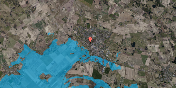 Oversvømmelsesrisiko fra vandløb på Vestervangslunden 4, 4550 Asnæs