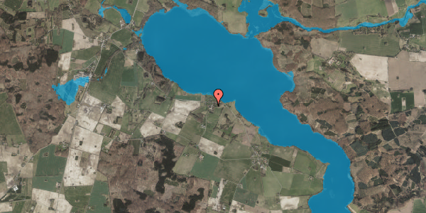 Oversvømmelsesrisiko fra vandløb på Bakkegårdsvej 3, 4250 Fuglebjerg