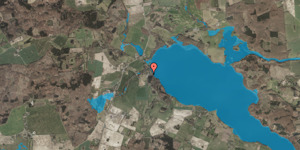 Oversvømmelsesrisiko fra vandløb på Kællerødvej 4, 4250 Fuglebjerg