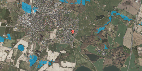 Oversvømmelsesrisiko fra vandløb på Moltkesvej 40, 4690 Haslev