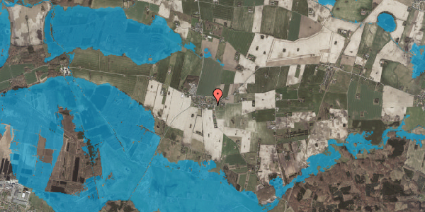 Oversvømmelsesrisiko fra vandløb på Skuderløse Bygade 5, 4690 Haslev