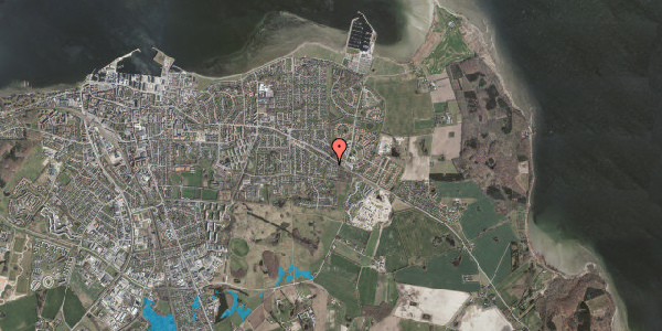 Oversvømmelsesrisiko fra vandløb på Blomsterhaven 58, 4300 Holbæk