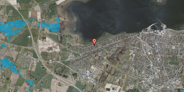 Oversvømmelsesrisiko fra vandløb på Lærkevej 3, 4300 Holbæk