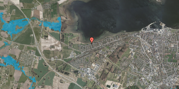 Oversvømmelsesrisiko fra vandløb på Lærkevej 24, 4300 Holbæk