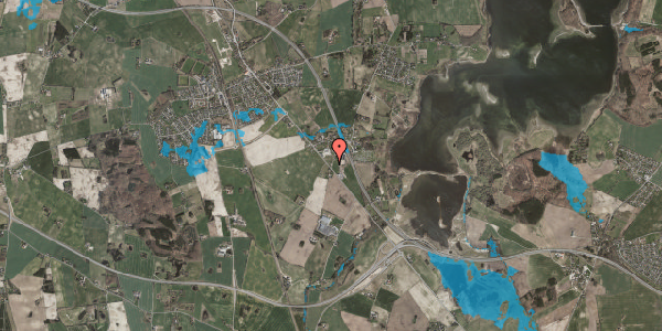 Oversvømmelsesrisiko fra vandløb på Roskildevej 367, 4390 Vipperød