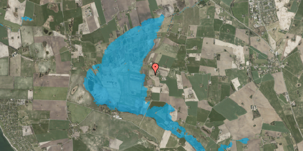 Oversvømmelsesrisiko fra vandløb på Bøstrupvej 38, 4270 Høng