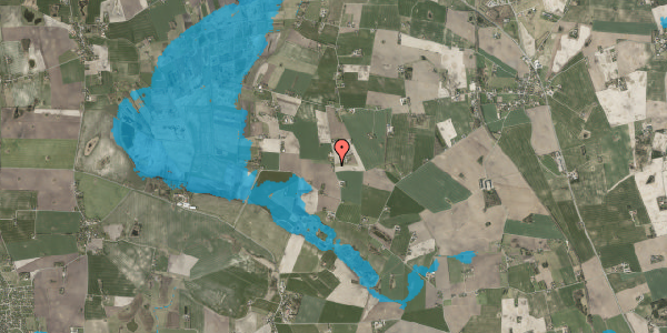 Oversvømmelsesrisiko fra vandløb på Engvangsvej 8, 4270 Høng