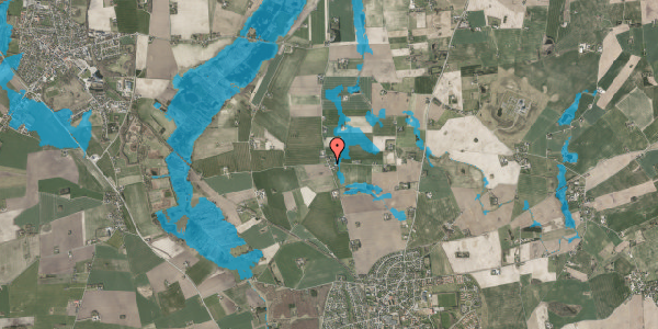 Oversvømmelsesrisiko fra vandløb på Hallenslevvej 8, 4270 Høng