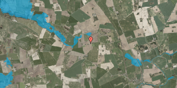 Oversvømmelsesrisiko fra vandløb på Kagsmarkvej 2, 4270 Høng