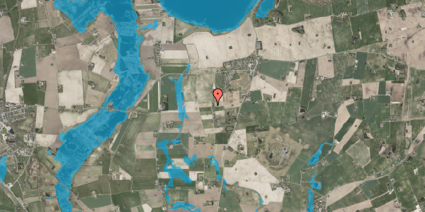Oversvømmelsesrisiko fra vandløb på Sæbyhøjvej 3, 4270 Høng