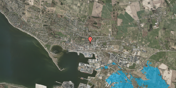 Oversvømmelsesrisiko fra vandløb på Byporten 1, 4400 Kalundborg