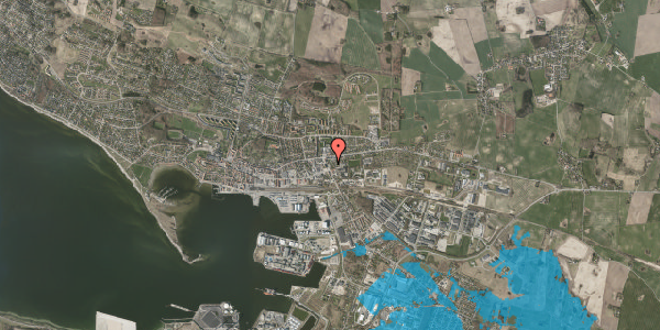 Oversvømmelsesrisiko fra vandløb på Møllehaven 2, 4400 Kalundborg
