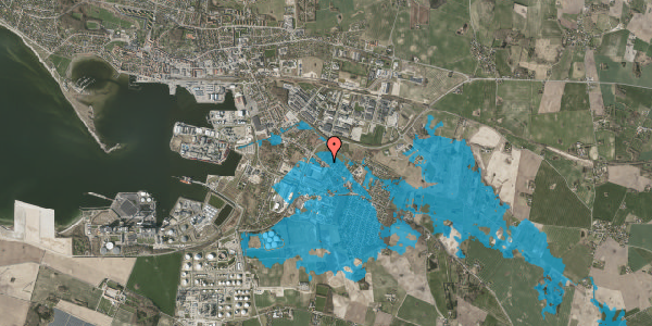 Oversvømmelsesrisiko fra vandløb på Slagelsevej 191, 4400 Kalundborg