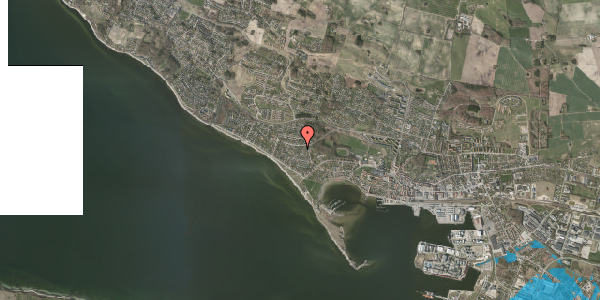 Oversvømmelsesrisiko fra vandløb på Strandhaven 28, 4400 Kalundborg