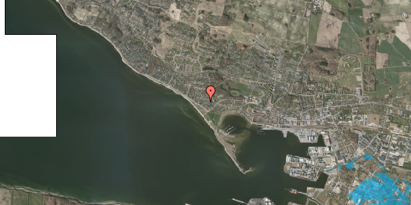 Oversvømmelsesrisiko fra vandløb på Strandhaven 51, 4400 Kalundborg