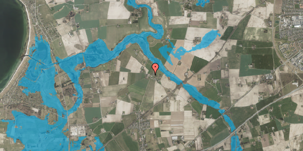 Oversvømmelsesrisiko fra vandløb på Brovej 44, 4241 Vemmelev