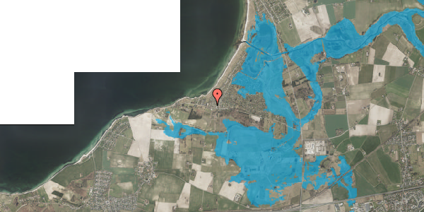 Oversvømmelsesrisiko fra vandløb på Spættevej 7, 4220 Korsør