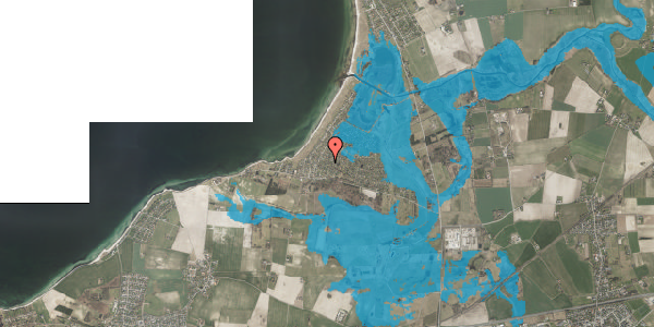 Oversvømmelsesrisiko fra vandløb på Stenvendertoften 8, 4220 Korsør