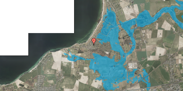 Oversvømmelsesrisiko fra vandløb på Storkevej 5, 4220 Korsør