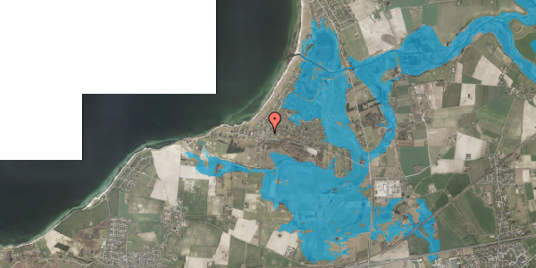 Oversvømmelsesrisiko fra vandløb på Storkevej 6, 4220 Korsør