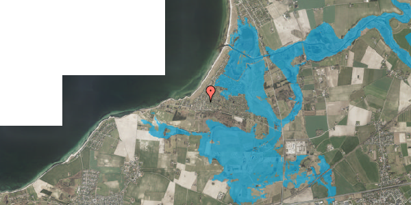 Oversvømmelsesrisiko fra vandløb på Storkevej 12, 4220 Korsør