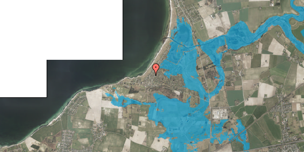 Oversvømmelsesrisiko fra vandløb på Storkevej 17, 4220 Korsør