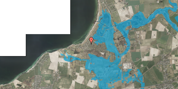 Oversvømmelsesrisiko fra vandløb på Storkevej 20, 4220 Korsør