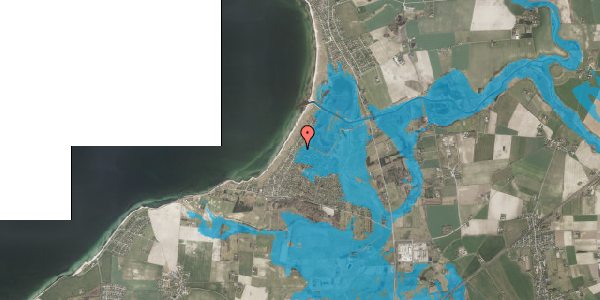 Oversvømmelsesrisiko fra vandløb på Storkevej 54, 4220 Korsør
