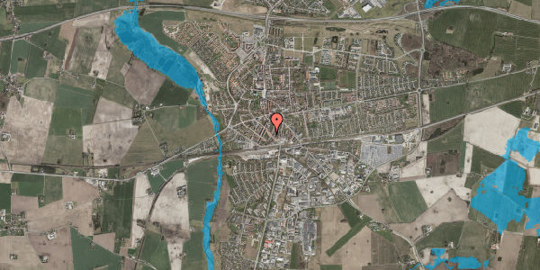 Oversvømmelsesrisiko fra vandløb på Brogade 32, 1. th, 4100 Ringsted