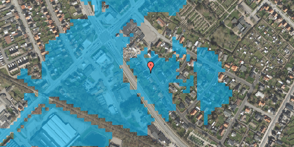 Oversvømmelsesrisiko fra vandløb på Jyllandsvej 14, 4200 Slagelse