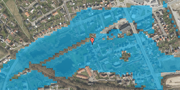 Oversvømmelsesrisiko fra vandløb på Trekanten 14A, 4200 Slagelse