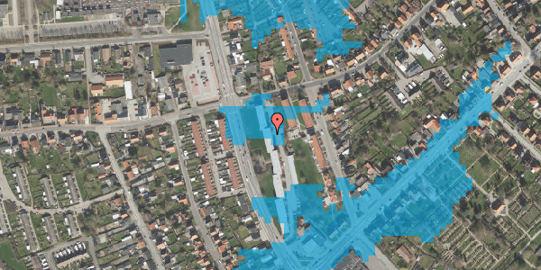 Oversvømmelsesrisiko fra vandløb på Vesterport 6, 1. th, 4200 Slagelse