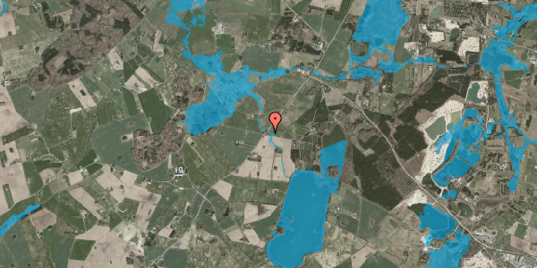 Oversvømmelsesrisiko fra vandløb på Ålerendevej 1, 4190 Munke Bjergby