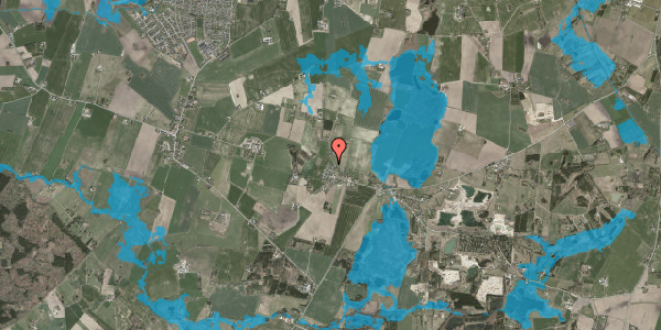 Oversvømmelsesrisiko fra vandløb på Skolebakken 16, 4190 Munke Bjergby