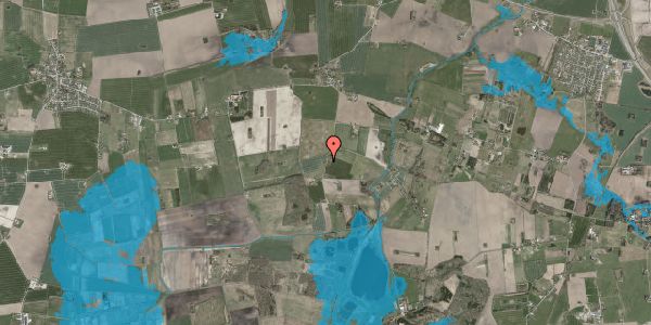 Oversvømmelsesrisiko fra vandløb på Lodskovvej 4, 4420 Regstrup