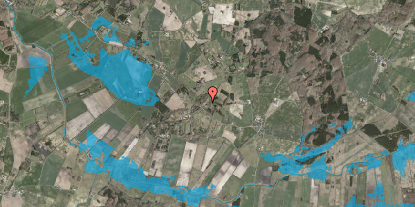Oversvømmelsesrisiko fra vandløb på Åmosevej 61, 4440 Mørkøv