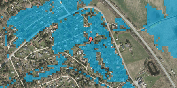Oversvømmelsesrisiko fra vandløb på Åsvinget 7, 4573 Højby