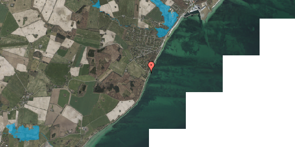 Oversvømmelsesrisiko fra vandløb på Kaj Ørums Vej 11, 4654 Faxe Ladeplads