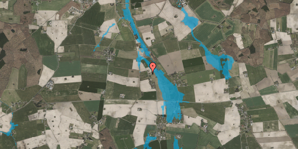 Oversvømmelsesrisiko fra vandløb på Præstemarksvej 16, 4653 Karise